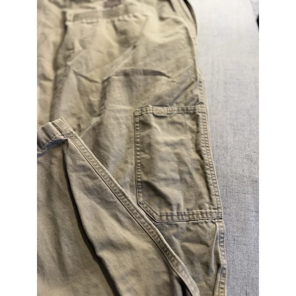 Columbia Men's Canvas Utility Work Pants Khaki Size 44x30 Durable Outdoor Gear